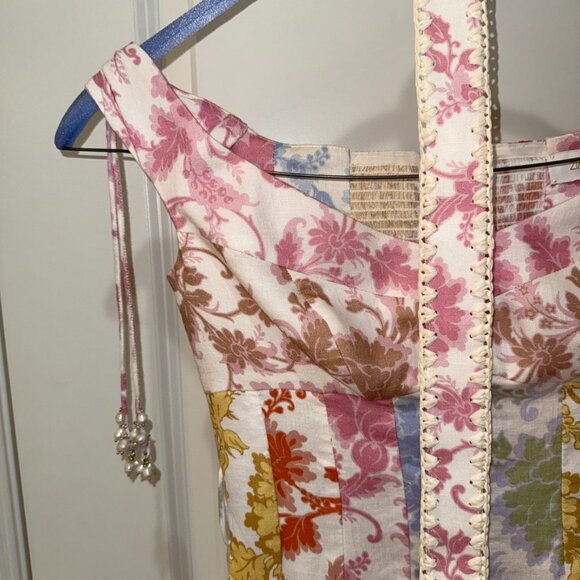 Zimmermann Off the Shoulder A-Line Mini Dress in Linen - Picture 6 of 13